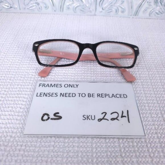 Ray-Ban Eyeglasses RB 5150 5024 Black on Pink Rectangular Frame 50[]19 135 - Picture 5 of 6